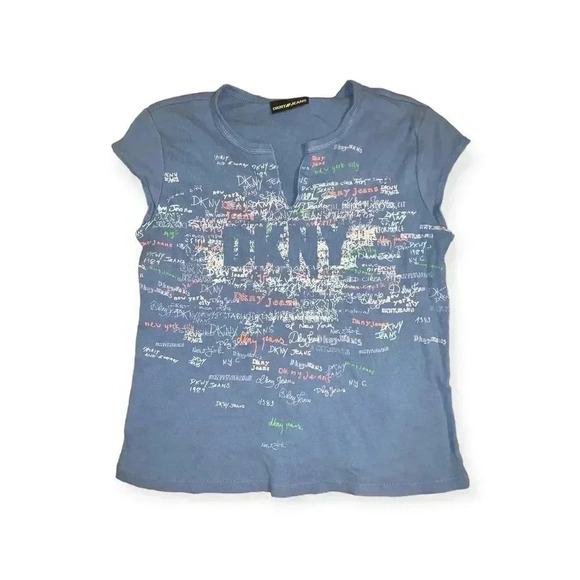 Vintage Tops - DKNY Y2k baby tee